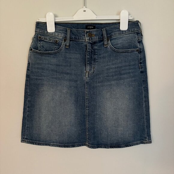 J. Crew Demin Skirt Size 4 - Picture 1 of 3